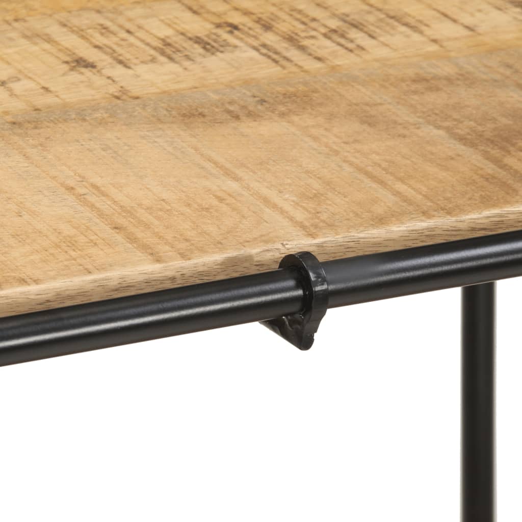 Table console bois massif de manguier brut