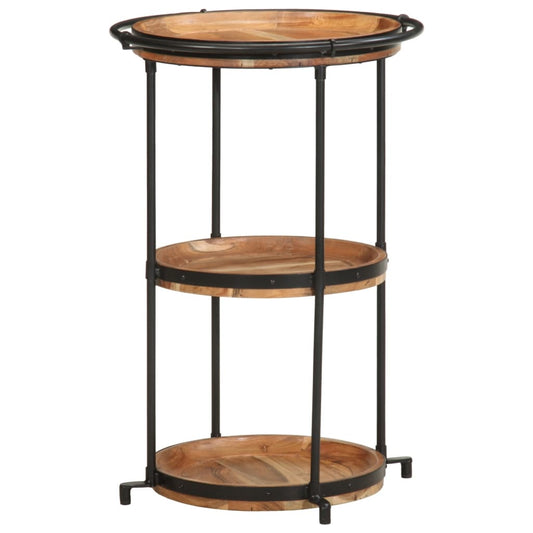 Table d'appoint en bois massif d'acacia