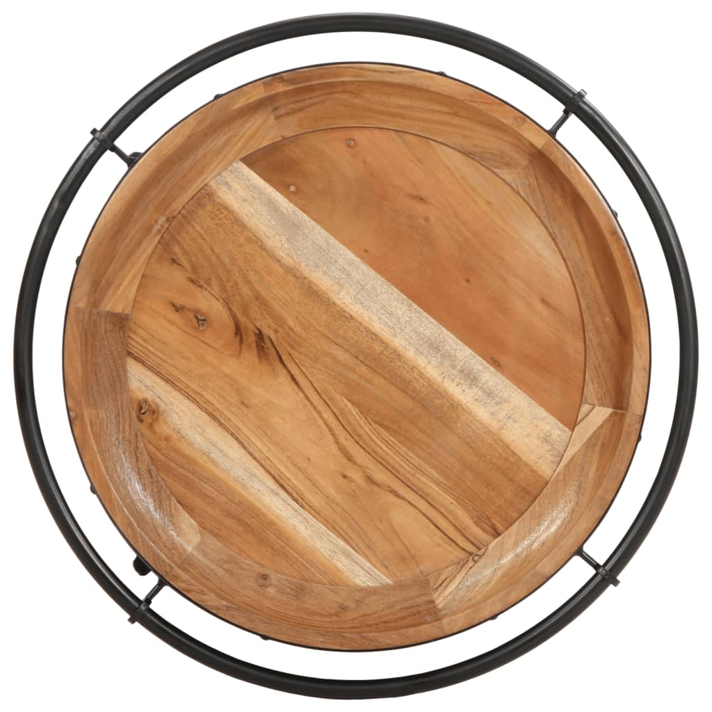 Table d'appoint en bois massif d'acacia