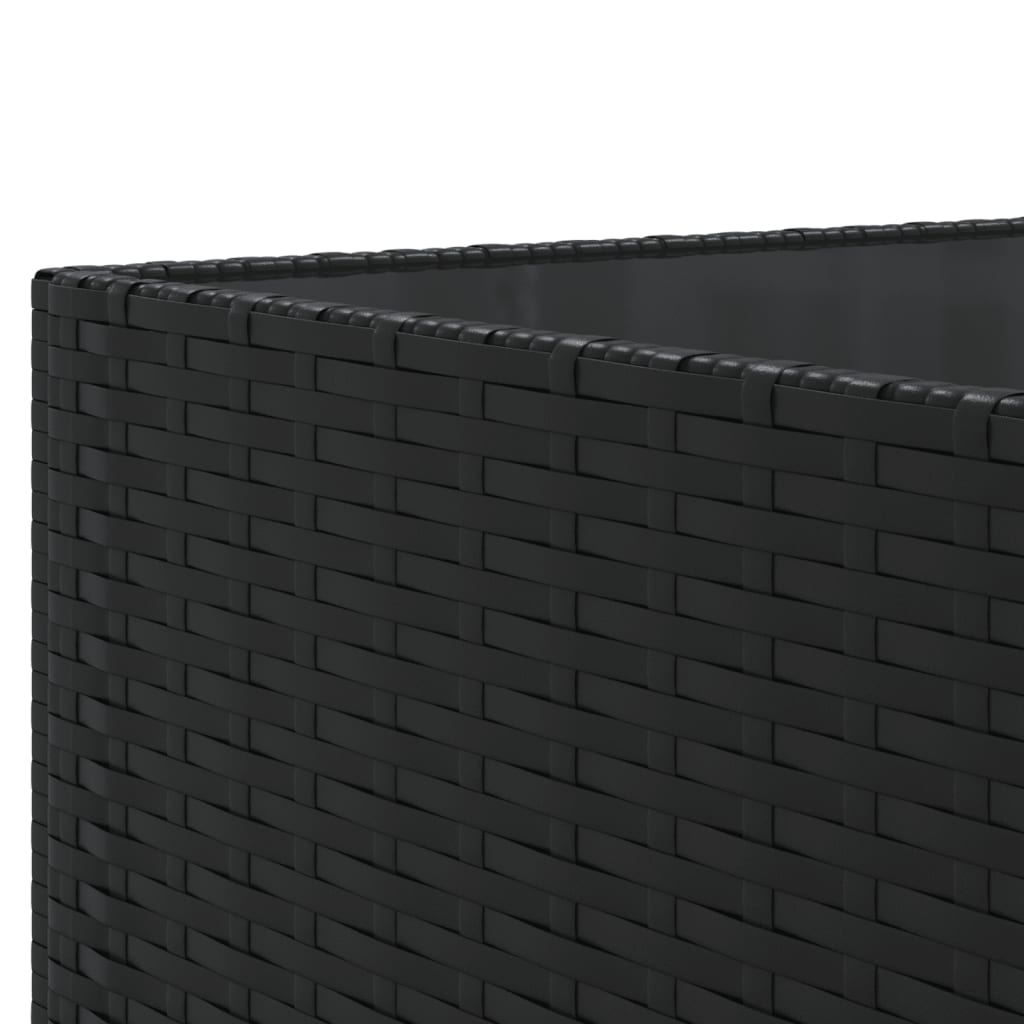Ensemble 6 pcs  Noir/Blue rattan