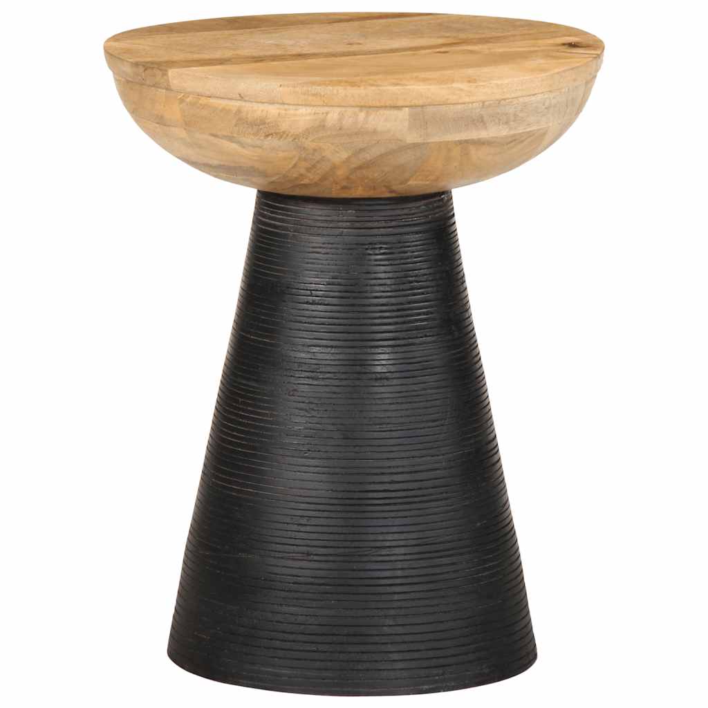 Table d'appoint noir en bois de manguier massif