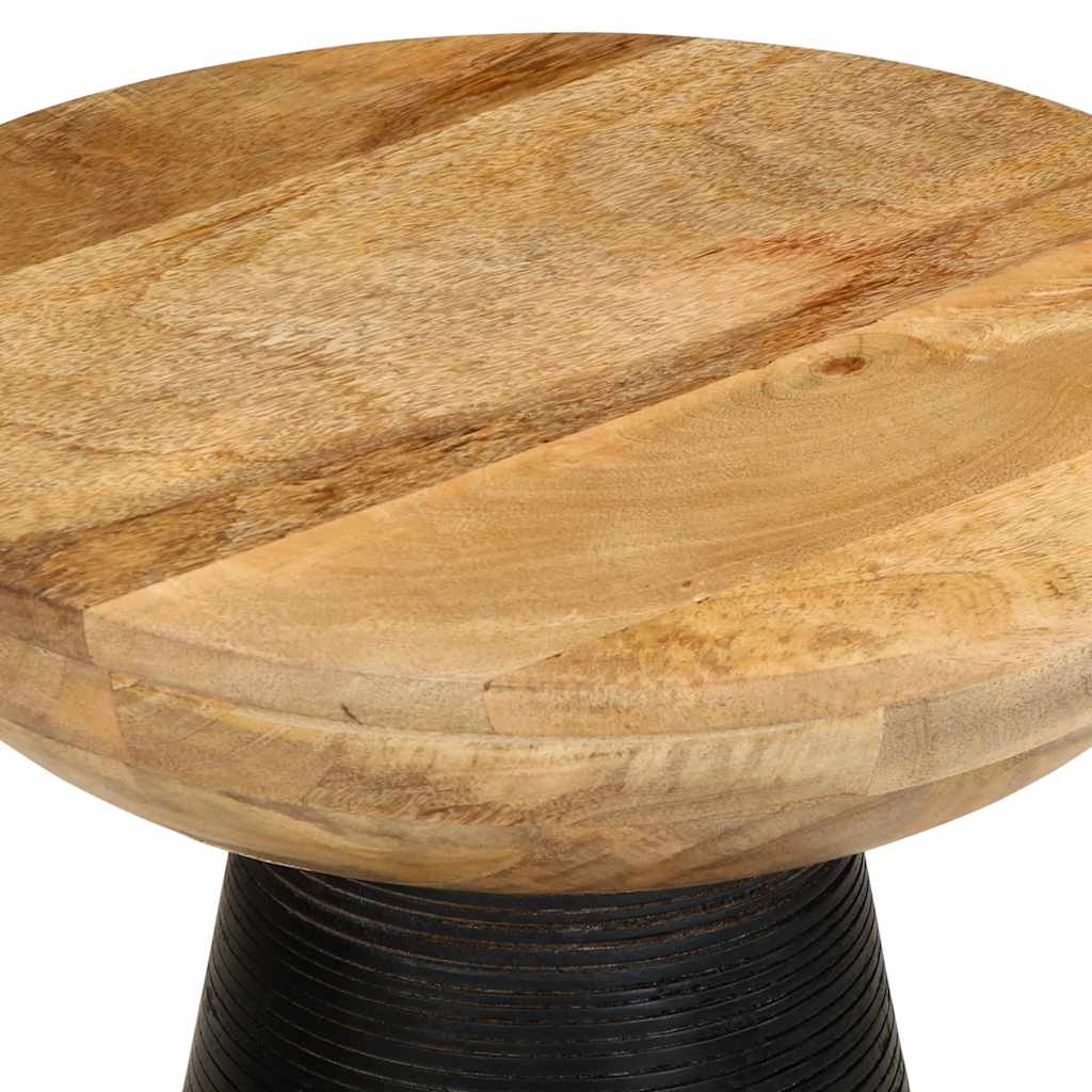 Table d'appoint noir en bois de manguier massif