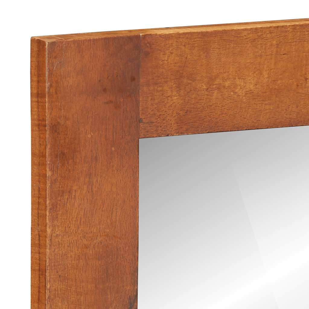 Miroir mural avec tiroirs  bois massif d'acacia