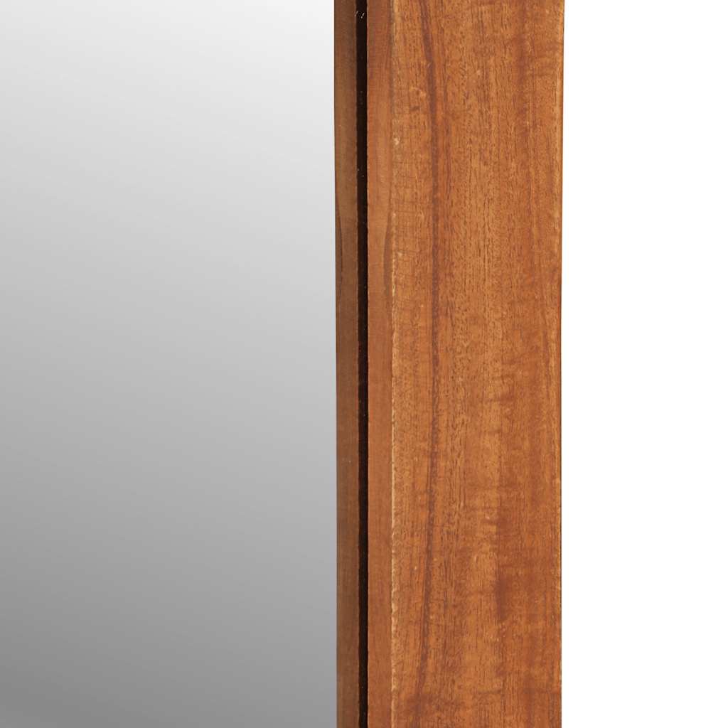 Miroir mural avec tiroirs  bois massif d'acacia