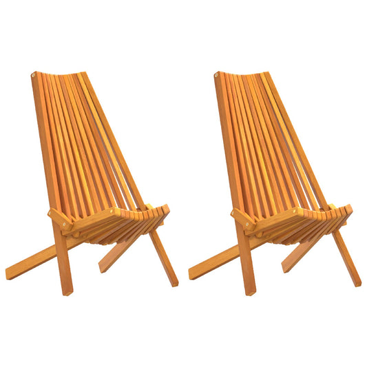Chaises pliantes 2 pcs  d'acacia