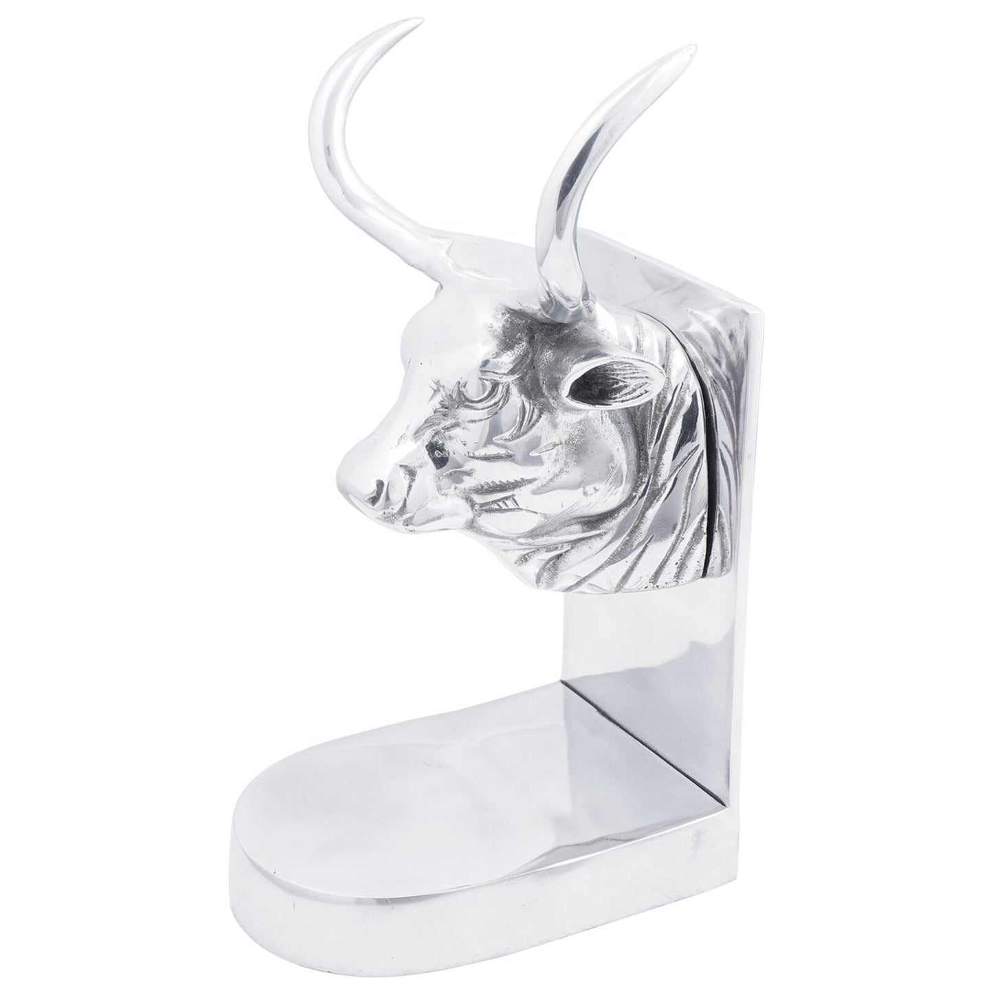 Serre-livres  Argent Bull
