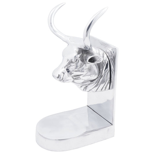 Serre-livres  Argent Bull