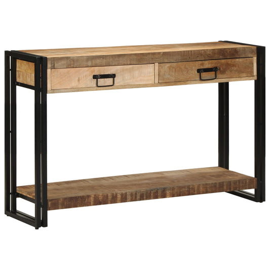console  en bois de manguier brut