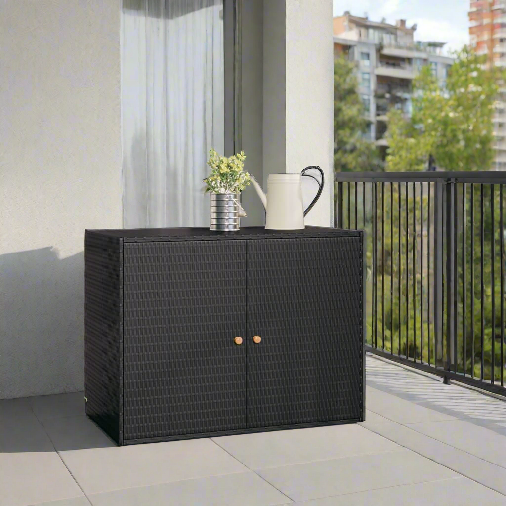 Armoire de rangement d'extérieur Noir