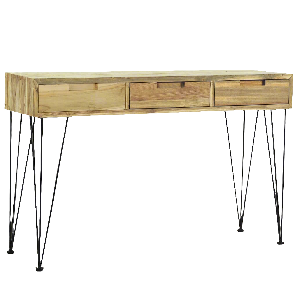 Table console en Teck massif