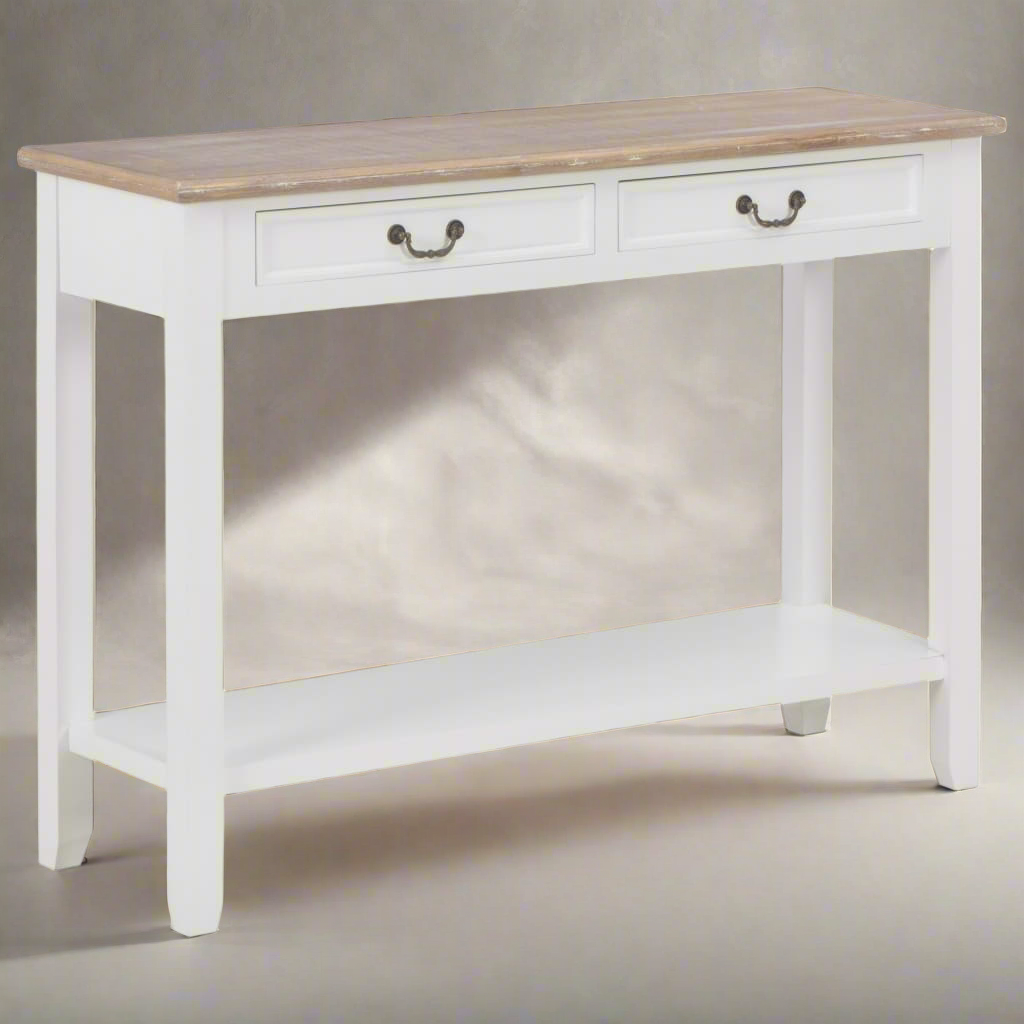 Table console  Bois blanc