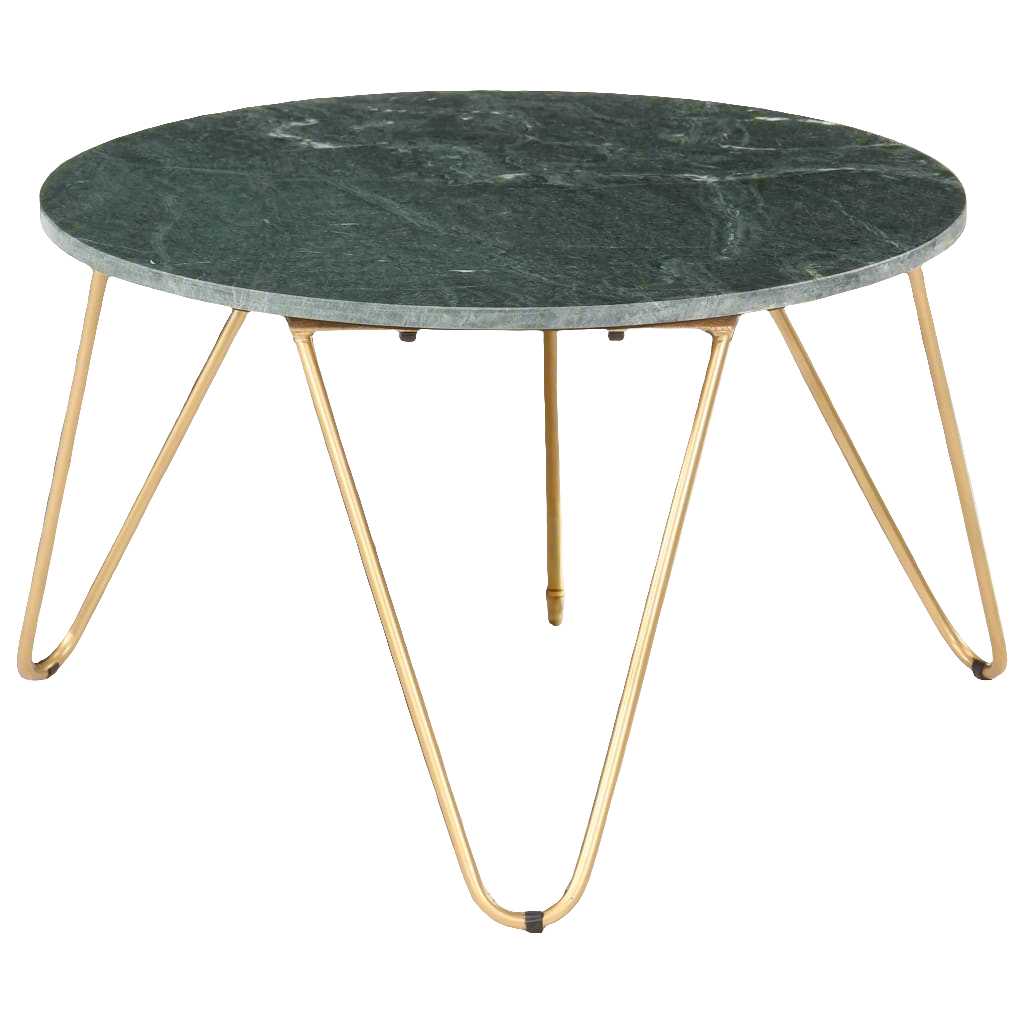 Table basse Vert en Pierre véritable et texture marbre