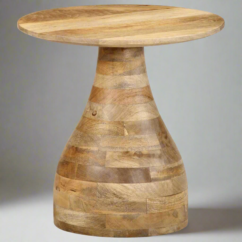 Table d'appoint en bois de manguier massif