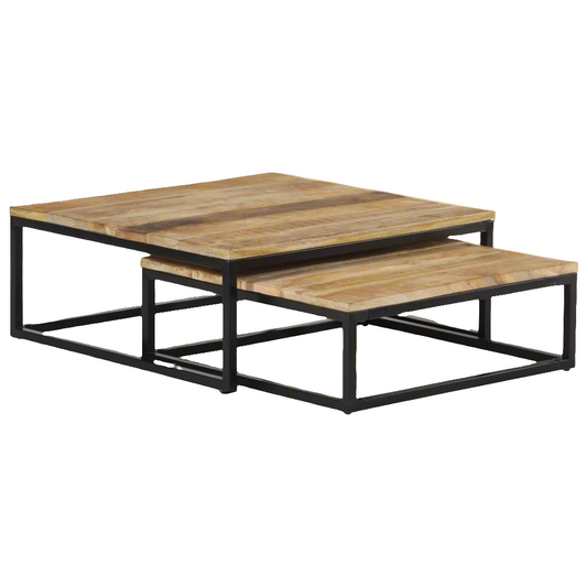 Tables gigognes en Bois solide de manguier